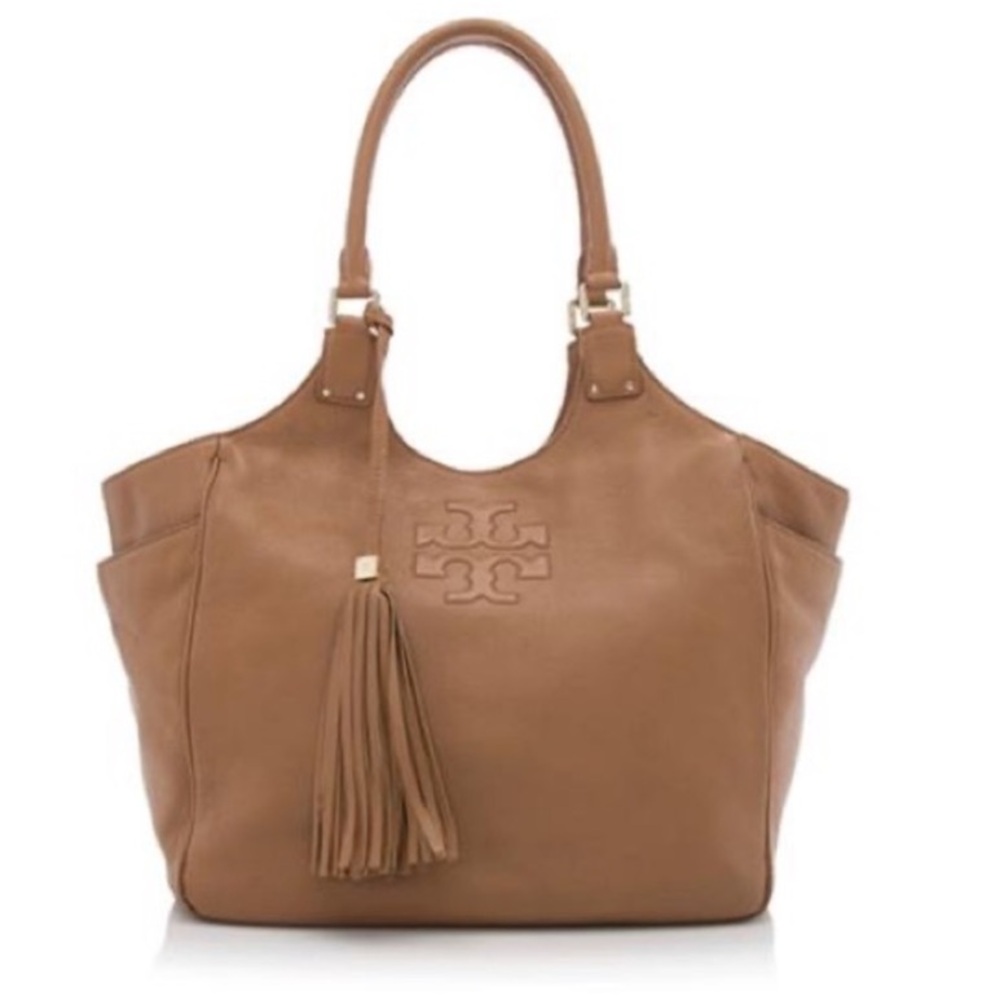 Tory Burch Thea Round Tote in Tan w/Wallet